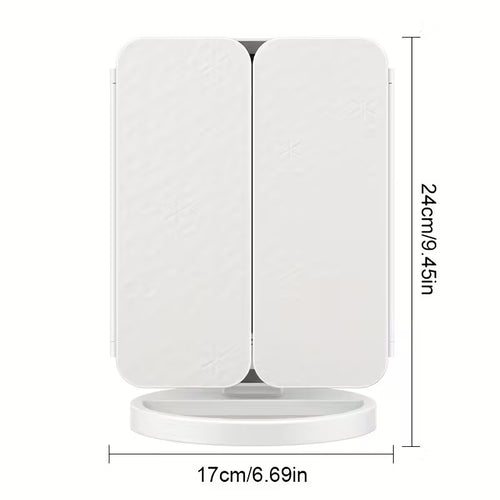 Miroir de maquillage lumineux RoyaleGlow - Commande tactile avec double grossissement