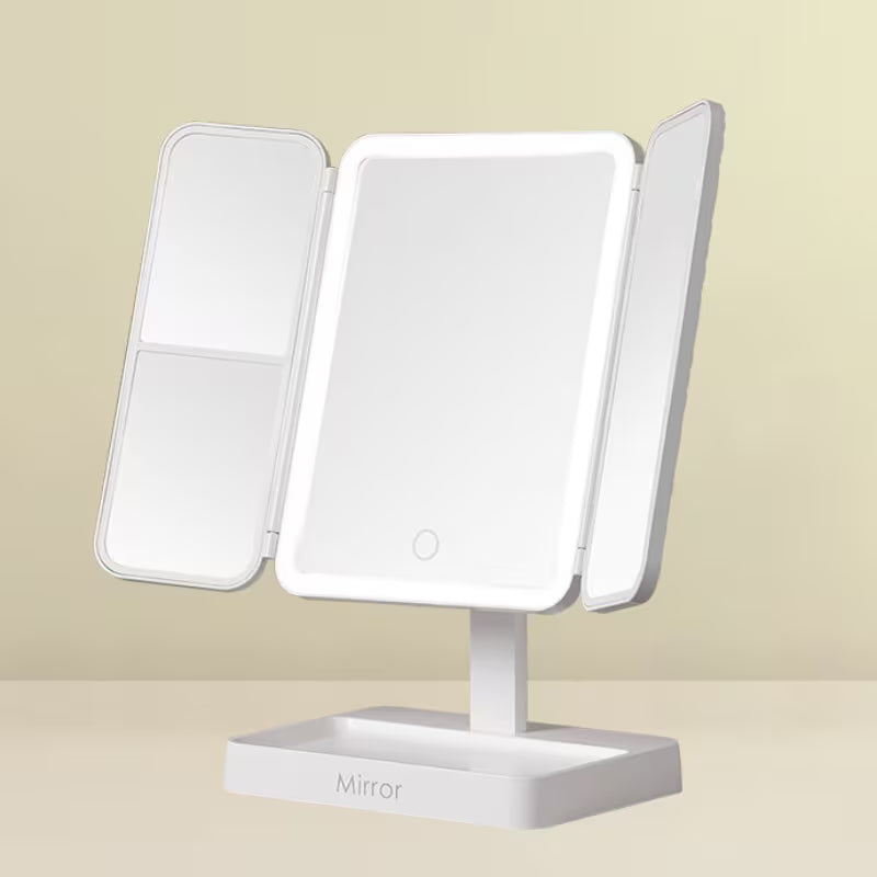 Miroir de maquillage lumineux RoyaleGlow - Commande tactile avec double grossissement